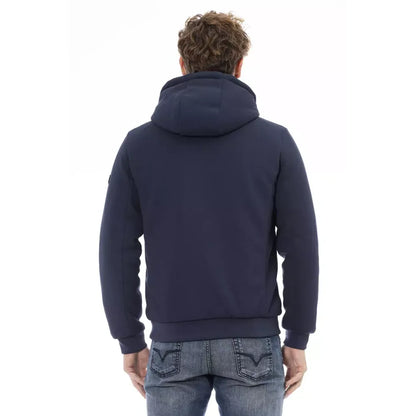 Baldinini Trend Blue Polyester Jacket Baldinini Trend