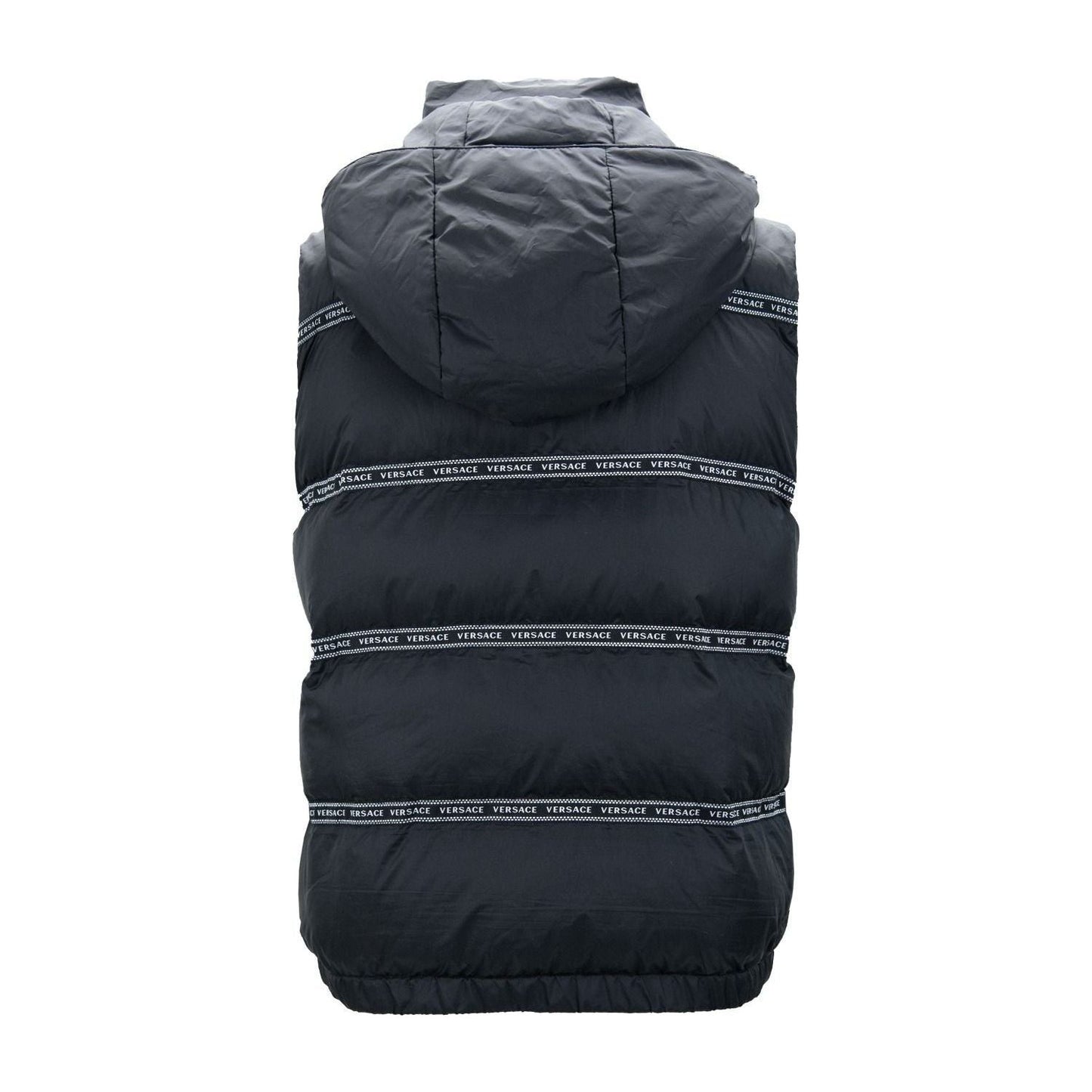 Versace Black Polyester Vest Versace