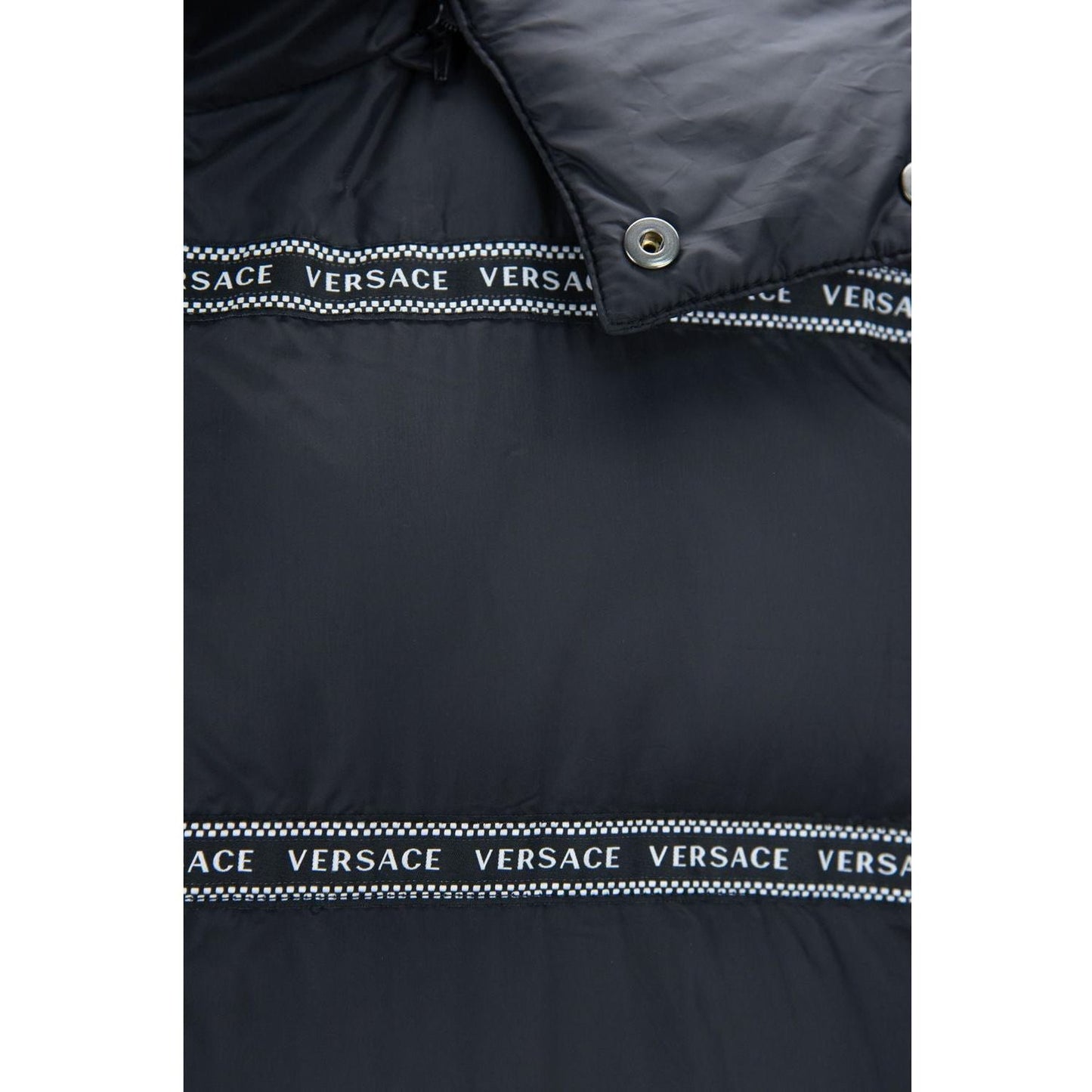 Versace Black Polyester Vest Versace
