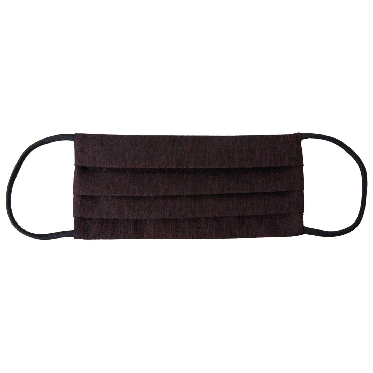 Dolce & Gabbana Maroon Pleated Elastic Ear Strap Face Mask Dolce & Gabbana