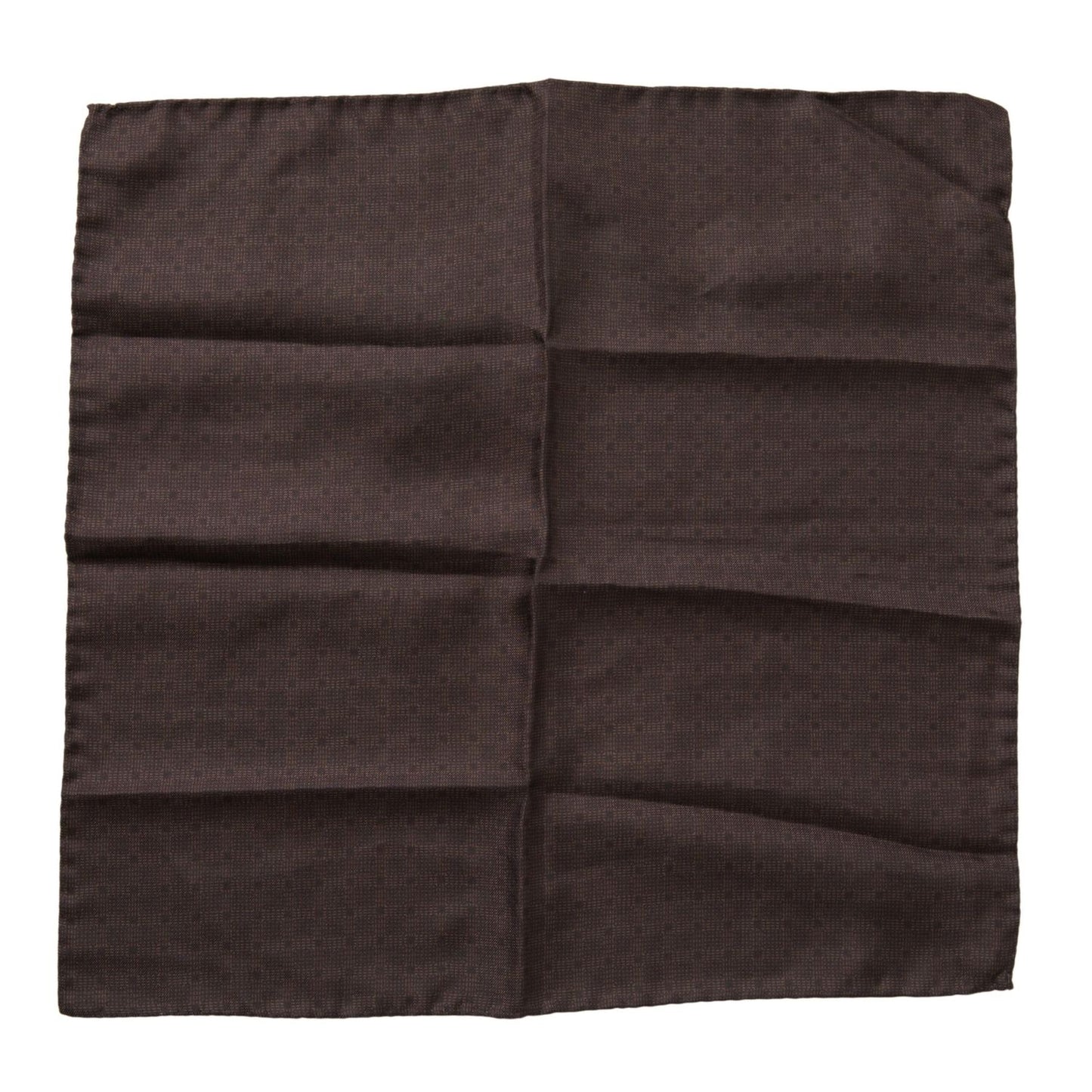 Dolce & Gabbana Brown Patterned Silk Square Handkerchief Scarf Dolce & Gabbana