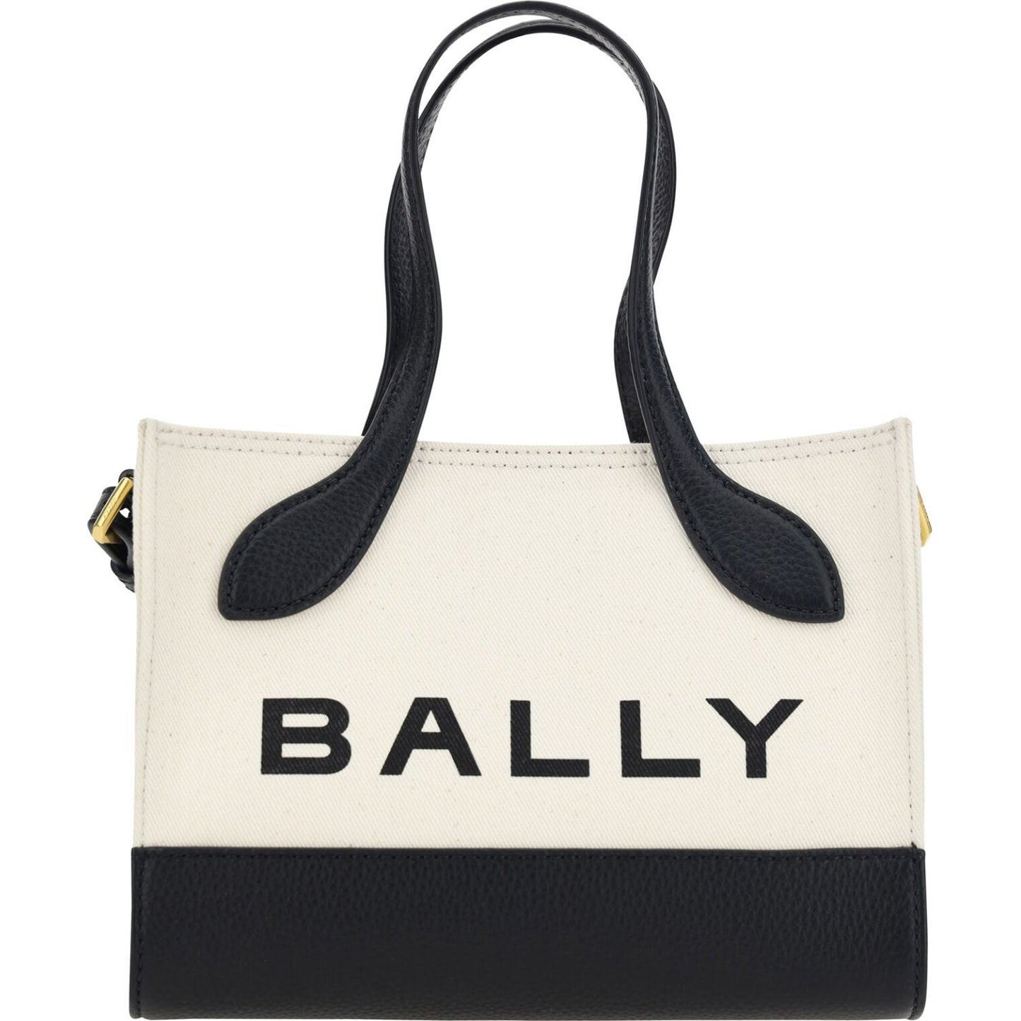 Bally White and Black Leather Mini Handbag Bally