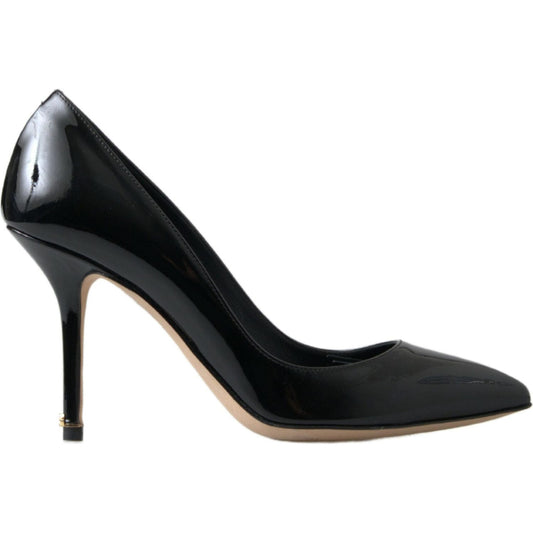 Dolce & Gabbana Black Patent Leather High Heels Pumps Shoes Dolce & Gabbana