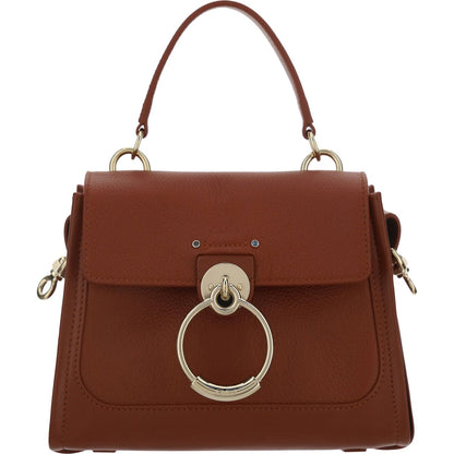 Chloé Brown Calf Leather Tess Handbag Chloé