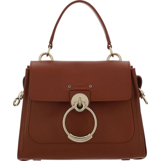 Chloé Brown Calf Leather Tess Handbag Chloé