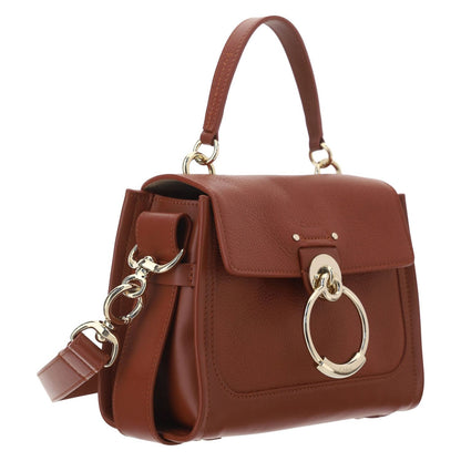 Chloé Brown Calf Leather Tess Handbag Chloé