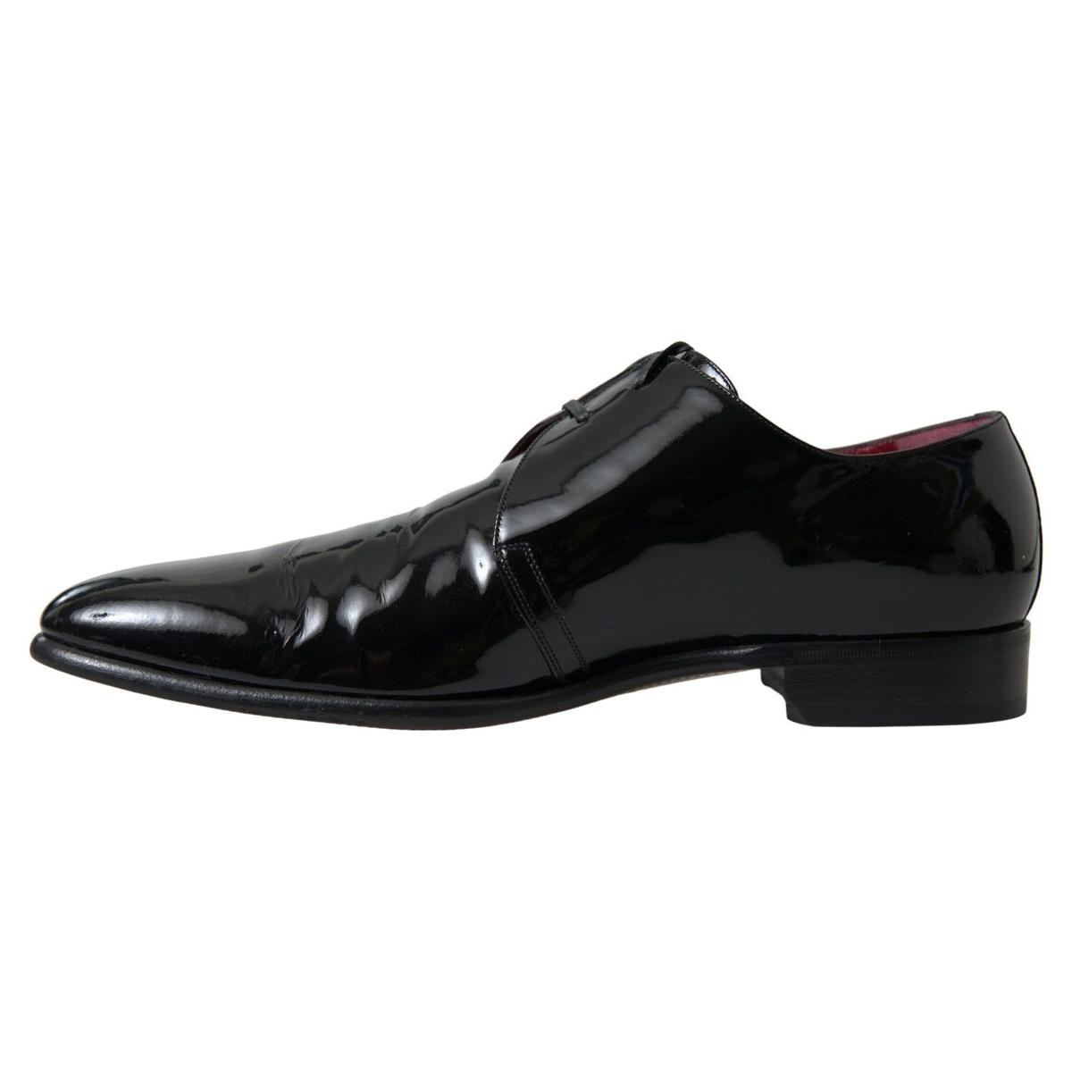 Dolce & Gabbana Black Patent Leather Formal Shoes
