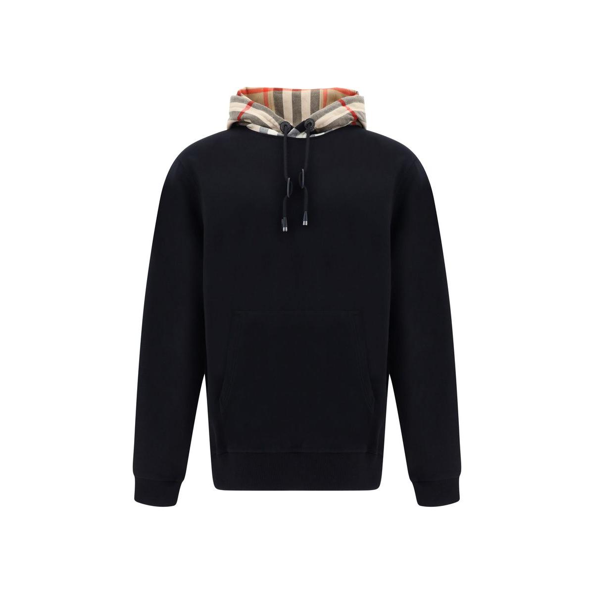 Burberry Black Cotton Samuel Hoodie Sweatshirt Burberry