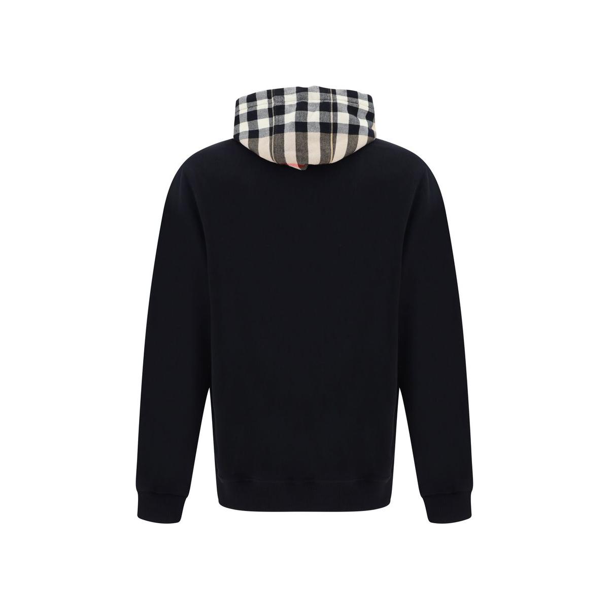 Burberry Black Cotton Samuel Hoodie Sweatshirt Burberry