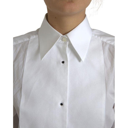 Dolce & Gabbana Cotton Collared Long Sleeves Shirt White Dolce & Gabbana
