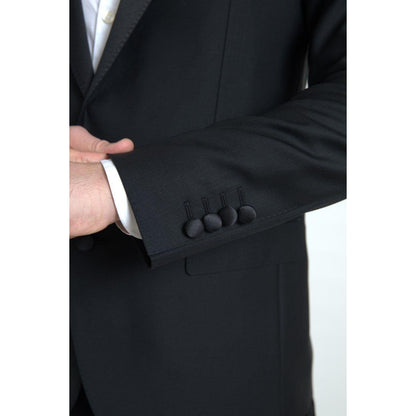 Dolce & Gabbana Black Wool Single Breasted MARTINI Blazer Dolce & Gabbana