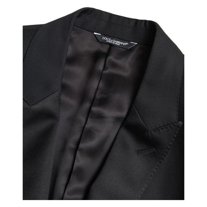 Dolce & Gabbana Black Wool Single Breasted MARTINI Blazer Dolce & Gabbana