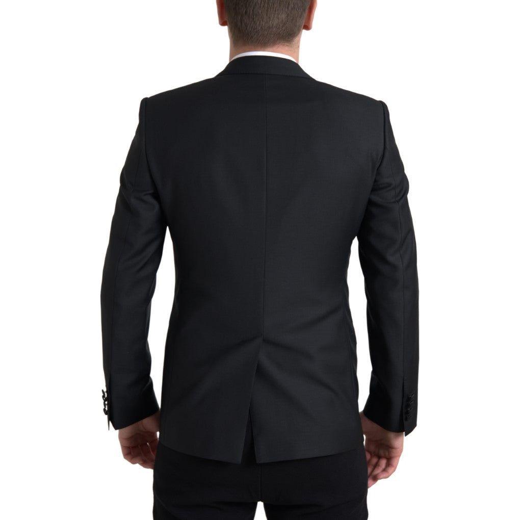 Dolce & Gabbana Black Wool Single Breasted MARTINI Blazer Dolce & Gabbana