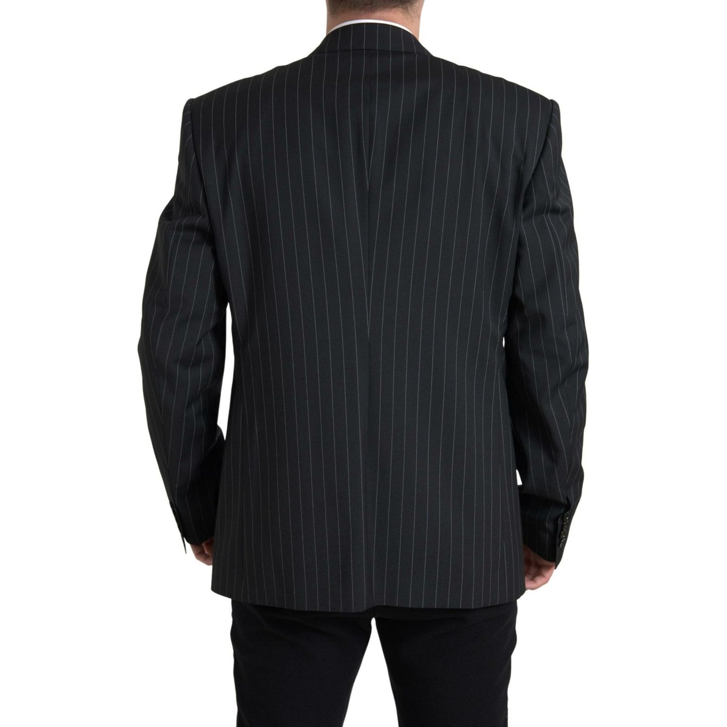 Dolce & Gabbana Black Stripe Single Breasted SICILIA Blazer Dolce & Gabbana