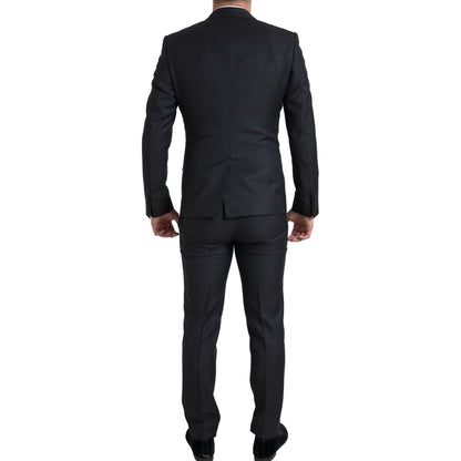 Dolce & Gabbana Black 3 Piece Single Breasted MARTINI Suit Dolce & Gabbana