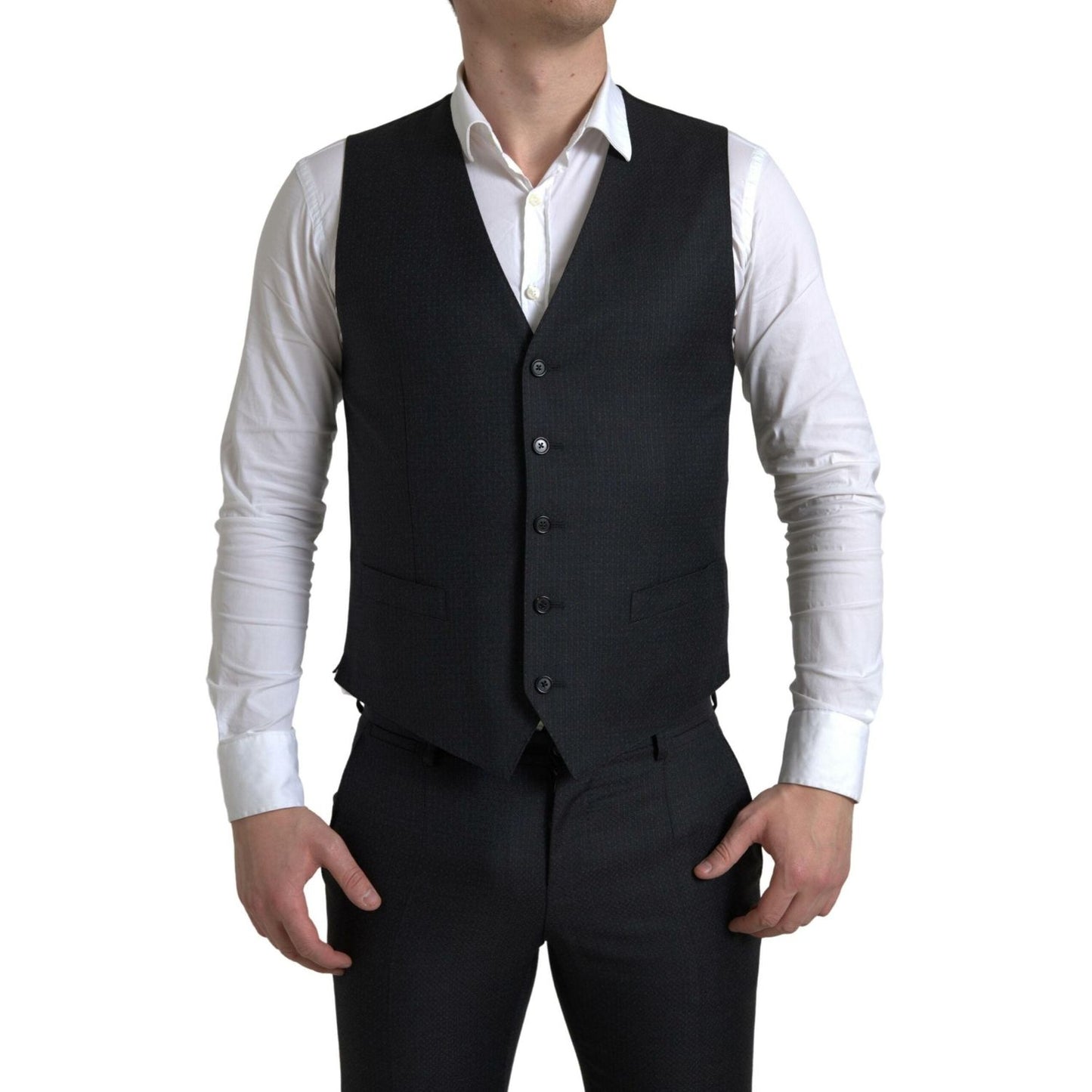 Dolce & Gabbana Black 3 Piece Single Breasted MARTINI Suit Dolce & Gabbana