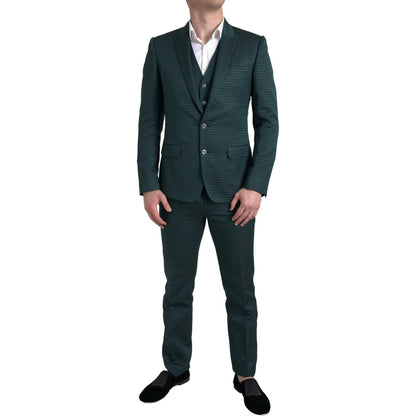 Dolce & Gabbana Green 3 Piece Single Breasted MARTINI Suit Dolce & Gabbana