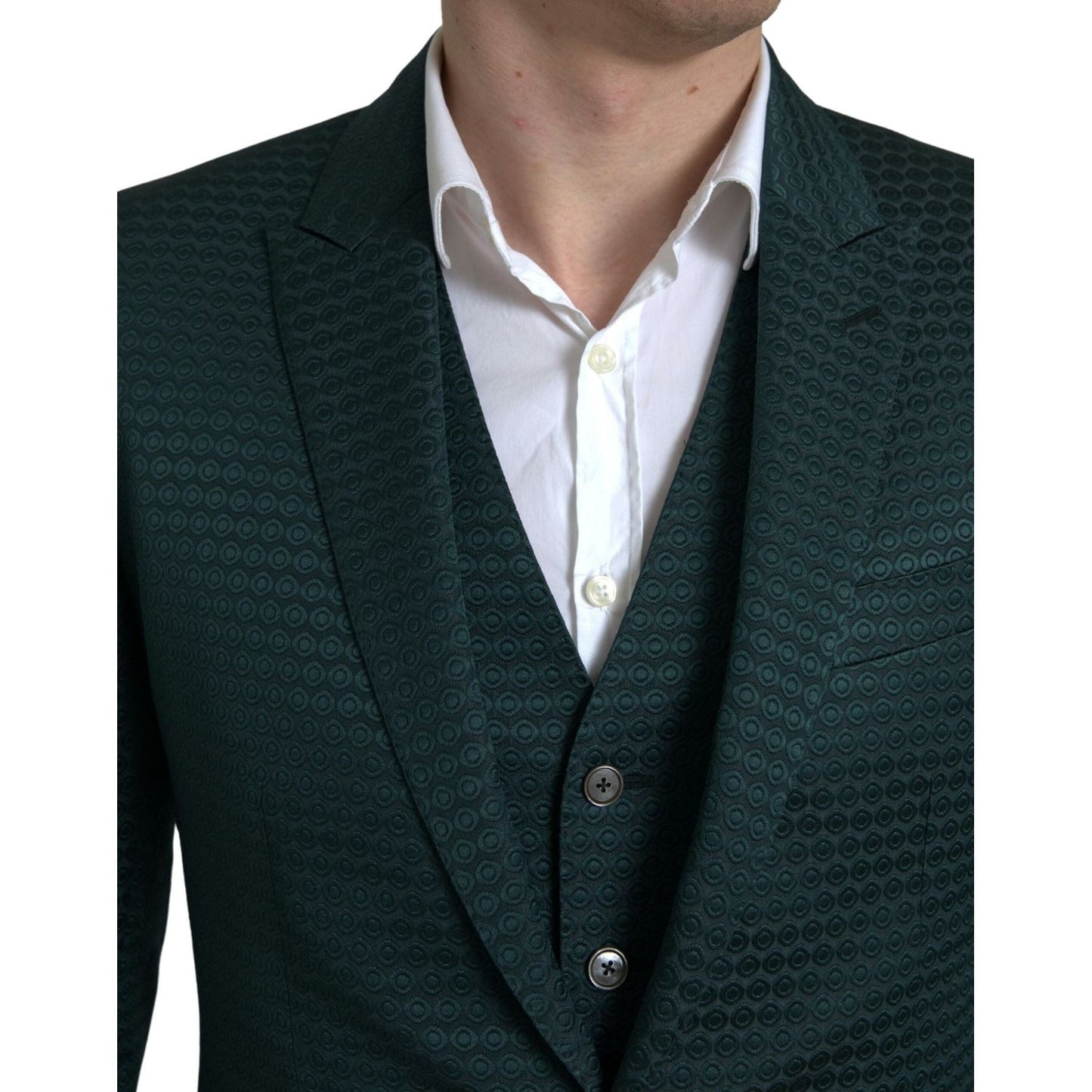 Dolce & Gabbana Green 3 Piece Single Breasted MARTINI Suit Dolce & Gabbana