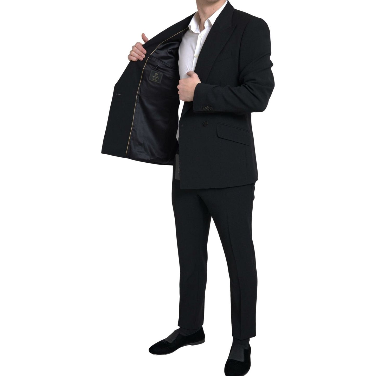 Dolce & Gabbana Black 2 Piece Double Breasted SICILIA Suit Dolce & Gabbana