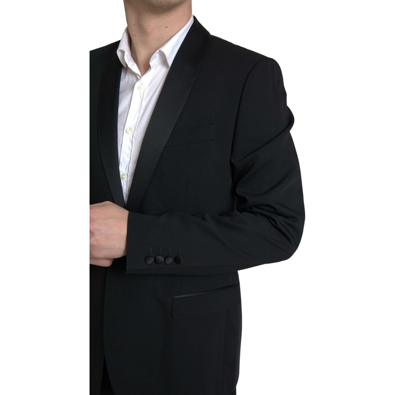 Dolce & Gabbana Black 2 Piece Single Breasted MARTINI Suit