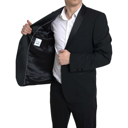 Dolce & Gabbana Black 2 Piece Single Breasted MARTINI Suit Dolce & Gabbana