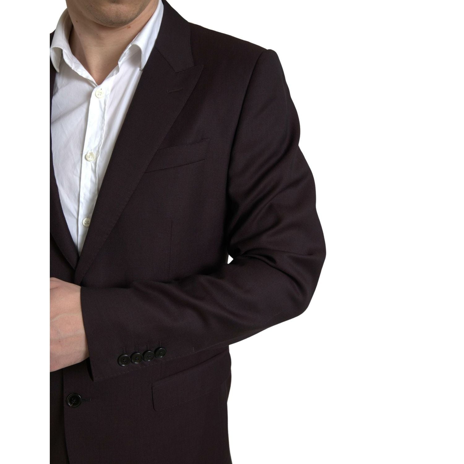 بدلة دولتشي آند غابانا مارون مارتيني بقصّة Slim Fit من قطعتين
