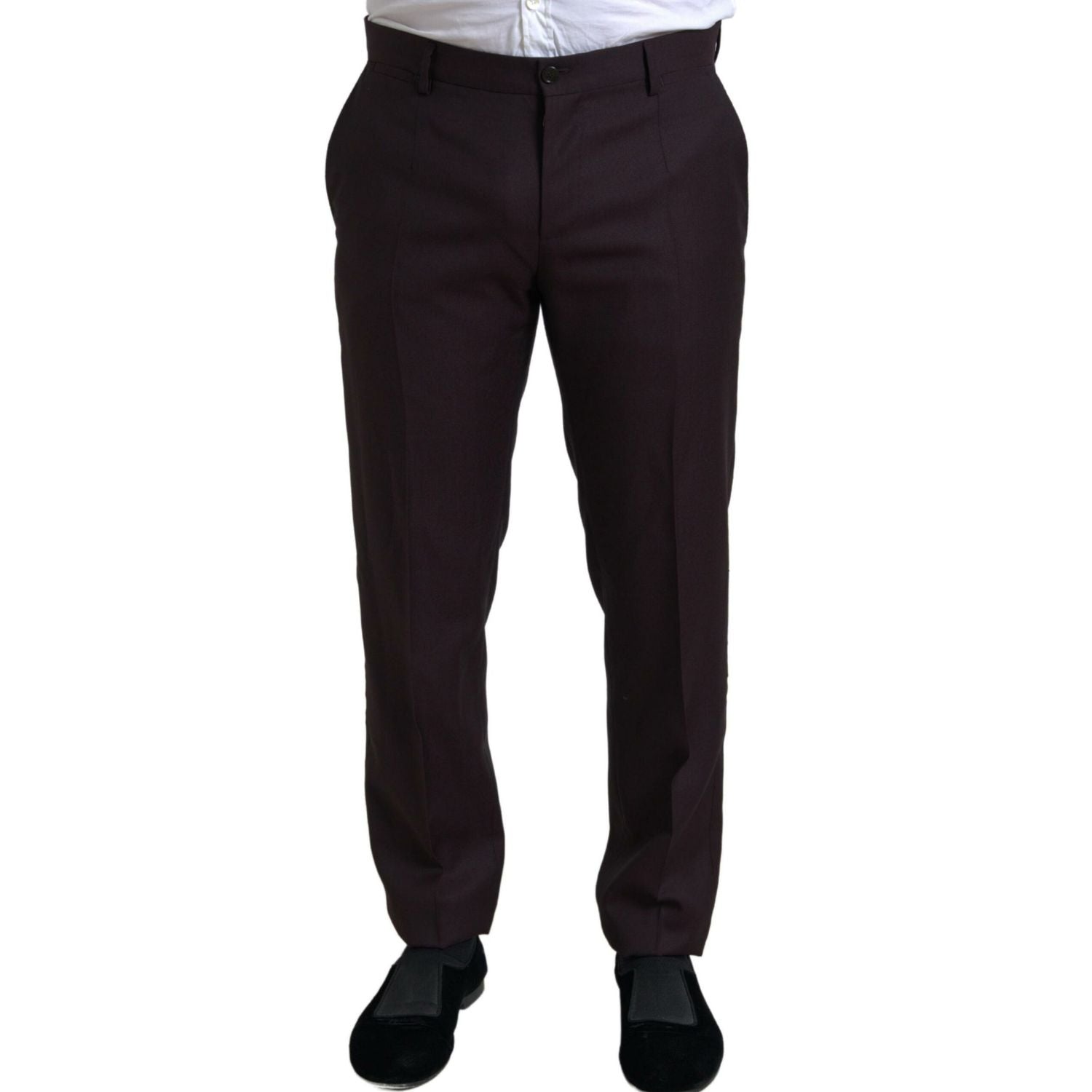 بدلة دولتشي آند غابانا مارون مارتيني بقصّة Slim Fit من قطعتين