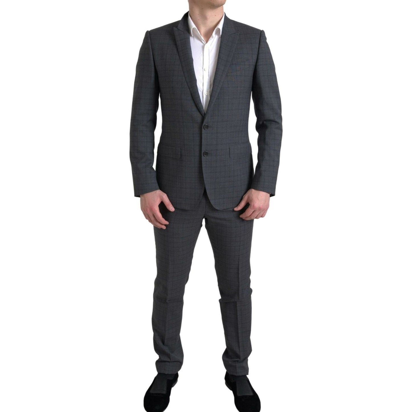 Dolce & Gabbana Gray 2 Piece Single Breasted MARTINI Suit Dolce & Gabbana