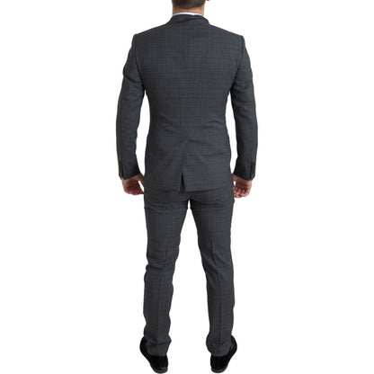Dolce & Gabbana Gray 2 Piece Single Breasted MARTINI Suit Dolce & Gabbana