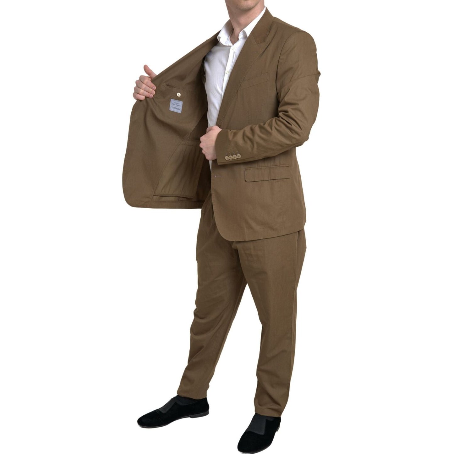 Dolce & Gabbana Brown 2 Piece Single Breasted TAORMINA Suit