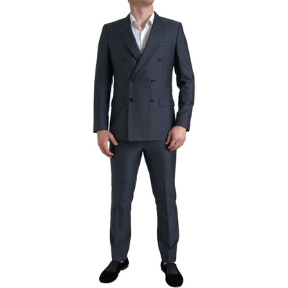 Dolce & Gabbana Blue 2 Piece Double Breasted MARTINI Suit Dolce & Gabbana