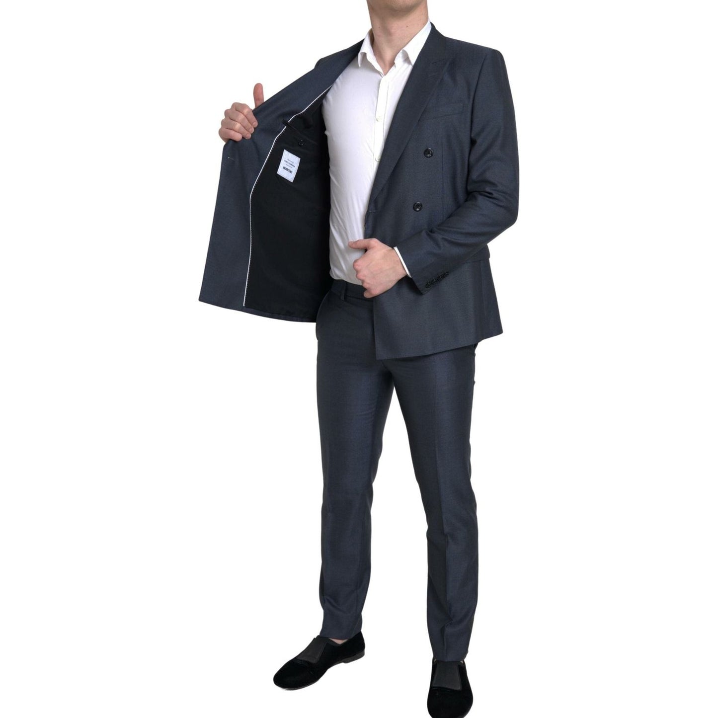 Dolce & Gabbana Blue 2 Piece Double Breasted MARTINI Suit Dolce & Gabbana