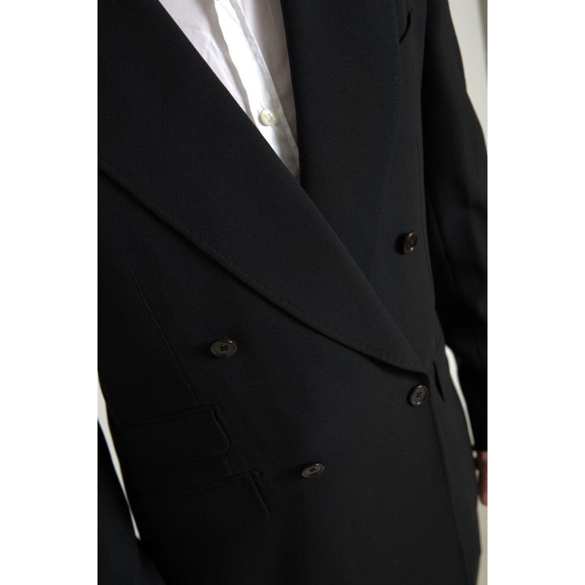 Dolce & Gabbana Black 2 Piece Double Breasted SICILIA Suit Dolce & Gabbana