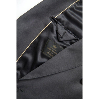 Dolce & Gabbana Gray 2 Piece Double Breasted SICILIA Suit Dolce & Gabbana