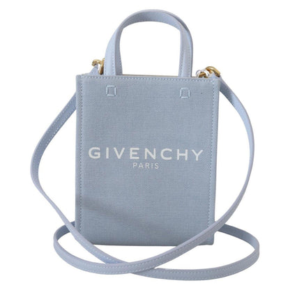 Givenchy Blue Coated Canvas Vertical Cloud Mini Shoulder Bag Givenchy