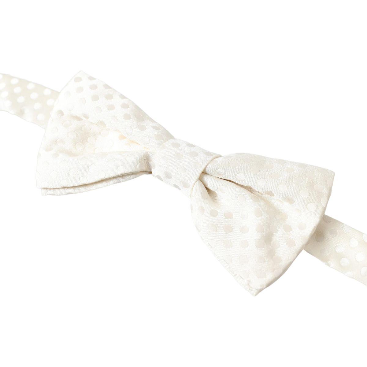 Dolce & Gabbana Ivory Fantasy Pattern Adjustable Neck Papillon Bow Tie Dolce & Gabbana