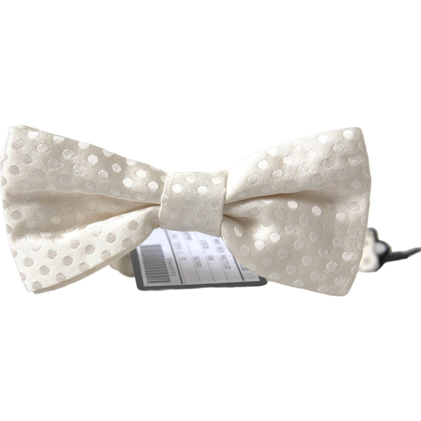 Dolce & Gabbana Ivory Fantasy Pattern Adjustable Neck Papillon Bow Tie Dolce & Gabbana