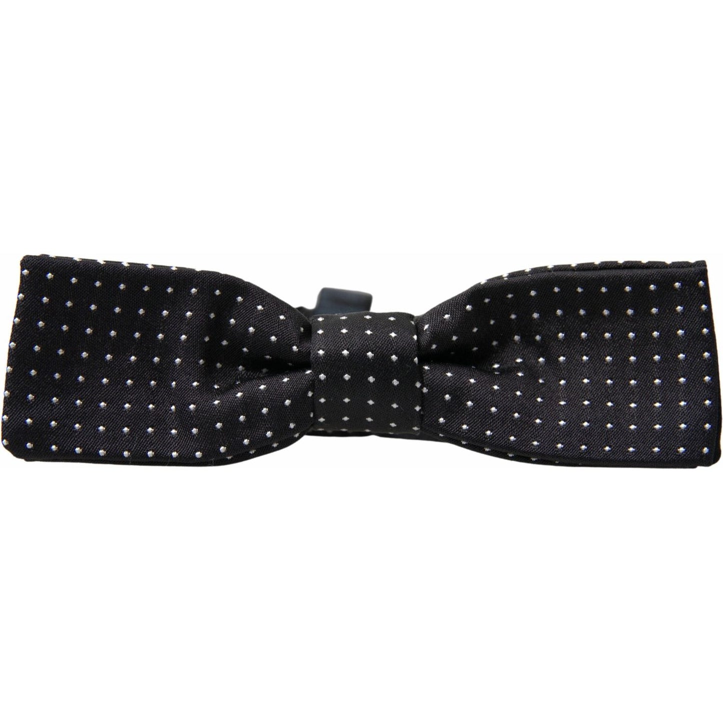 Dolce & Gabbana Black Polka Dot Silk Adjustable Men Neck Papillon Bow Tie Dolce & Gabbana