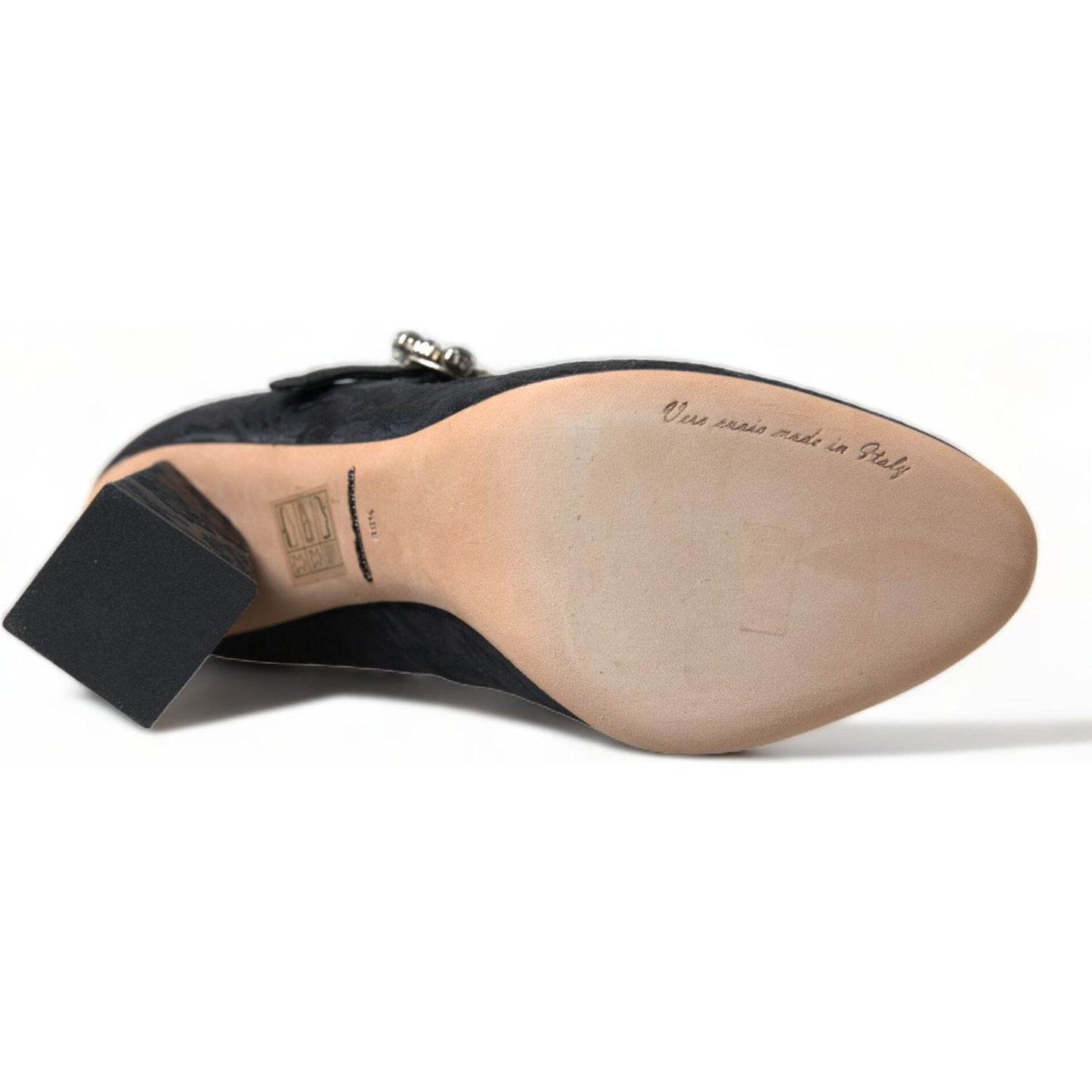 Dolce & Gabbana Black Brocade Mary Janes Heels Pumps Shoes Dolce & Gabbana