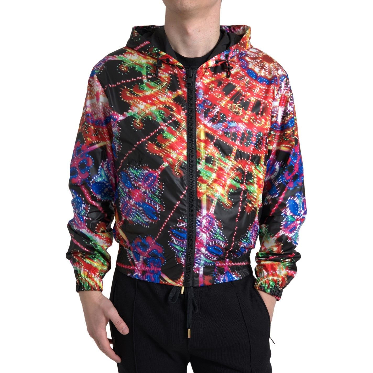 Dolce & Gabbana Multicolor Hooded Sweatshirt Sweater Dolce & Gabbana
