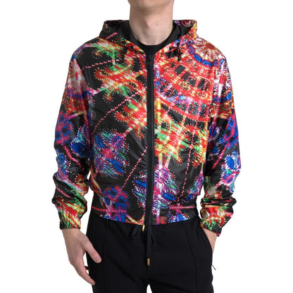 Dolce & Gabbana Multicolor Hooded Sweatshirt Sweater Dolce & Gabbana
