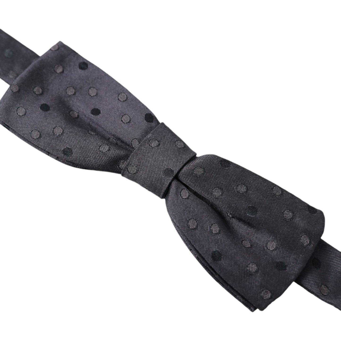 Dolce & Gabbana Blue Polka Dot Silk Adjustable Neck Men Papillon Bow Tie Dolce & Gabbana