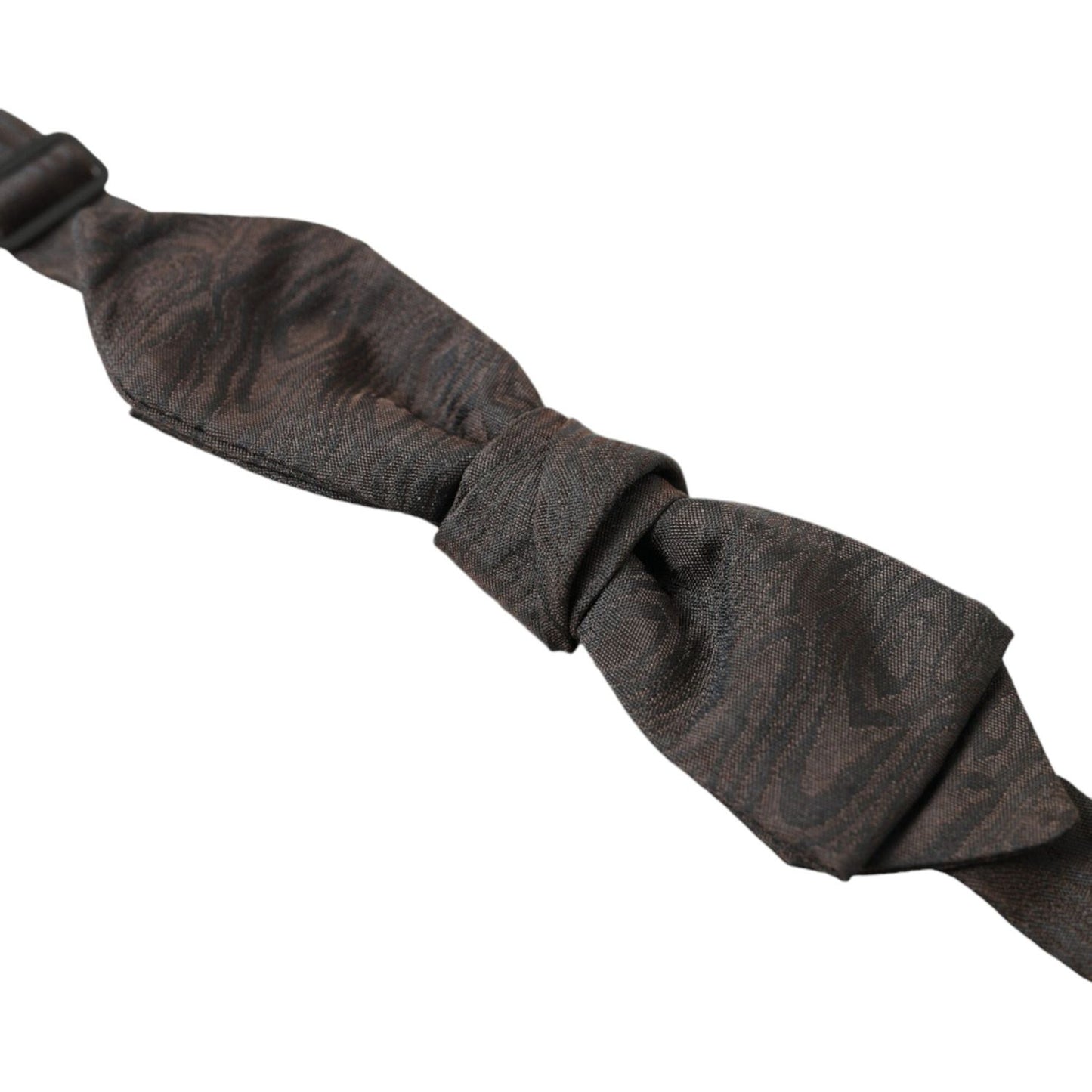 Dolce & Gabbana Brown Polyester Silk Adjustable Neck Men Papillon Bow Tie Dolce & Gabbana