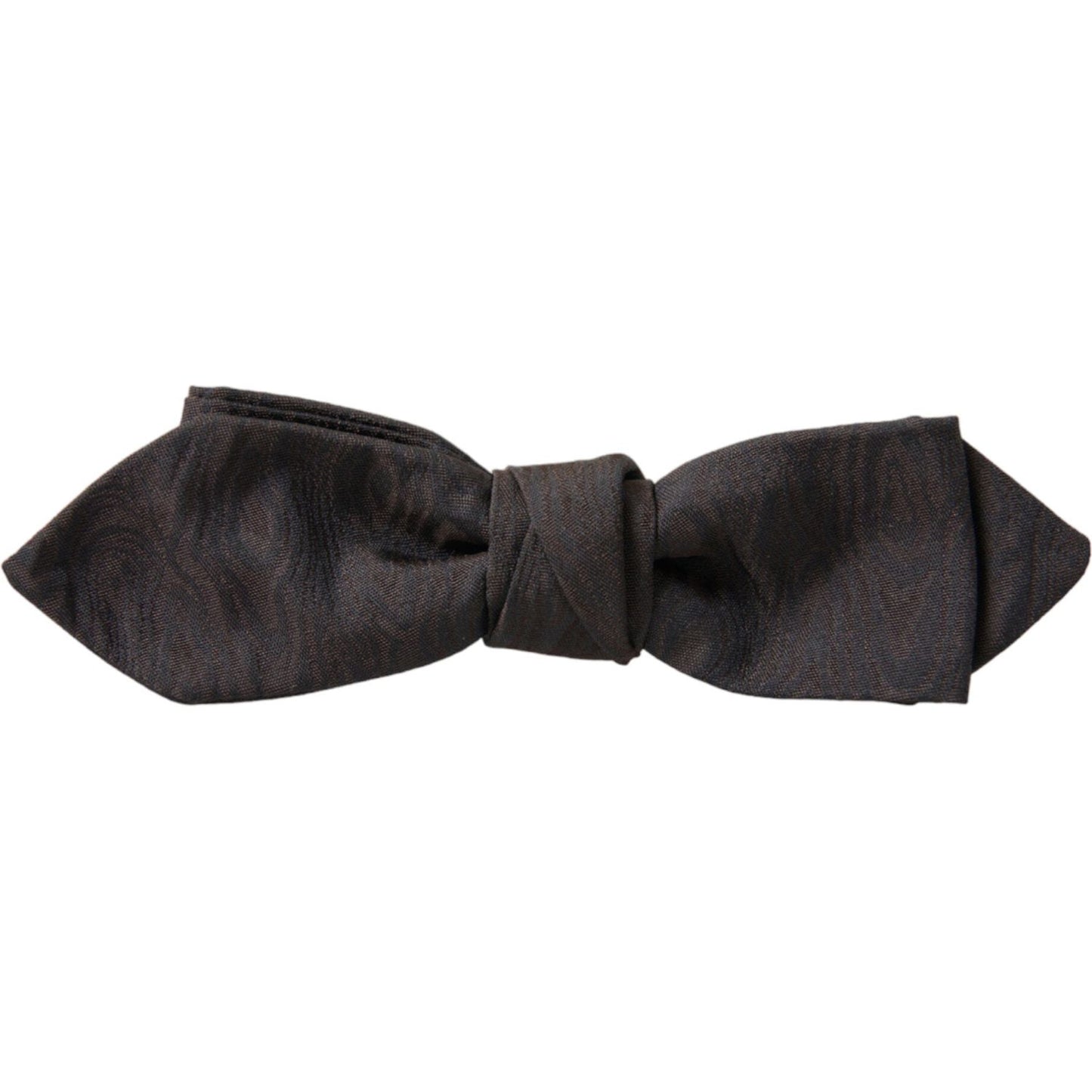 Dolce & Gabbana Brown Polyester Silk Adjustable Neck Men Papillon Bow Tie Dolce & Gabbana