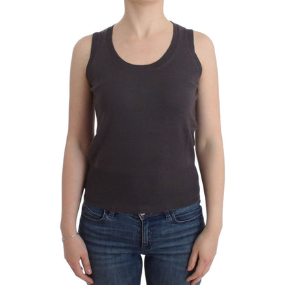John Galliano Brown knit tank top John Galliano