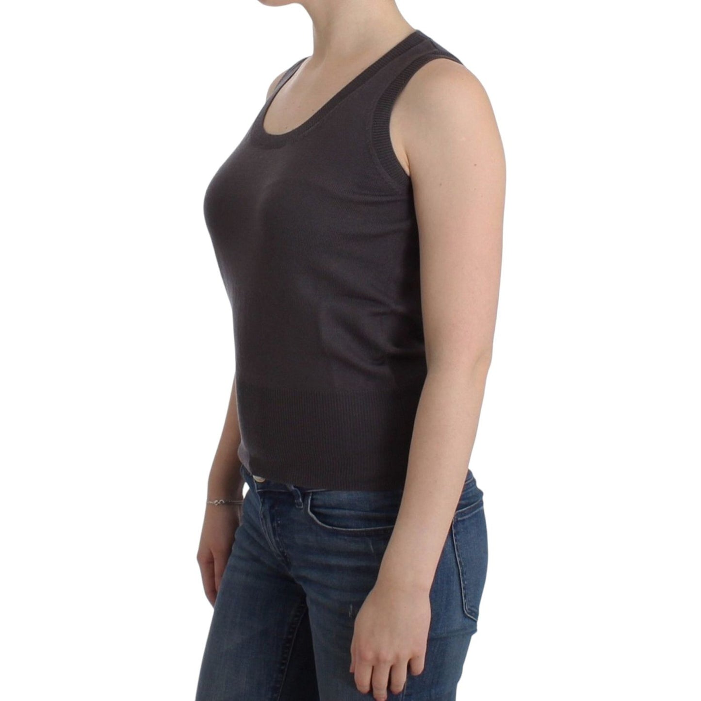 John Galliano Brown knit tank top John Galliano