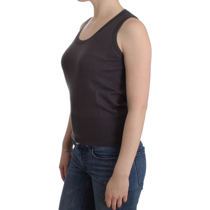 John Galliano Brown knit tank top John Galliano