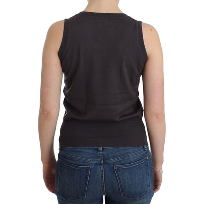 John Galliano Brown knit tank top John Galliano