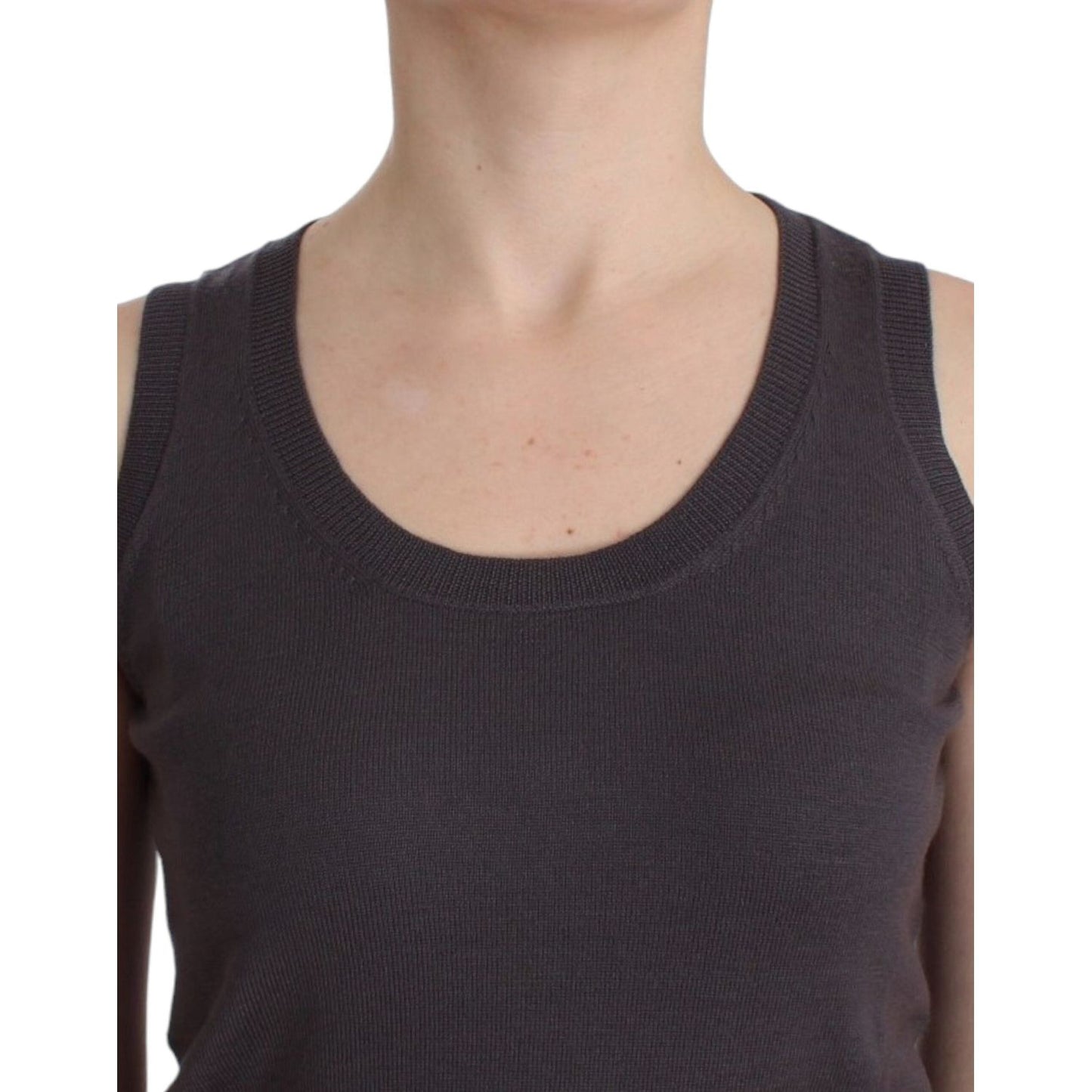 John Galliano Brown knit tank top John Galliano