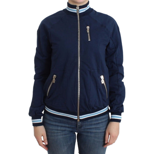 John Galliano Blue zip cotton cardigan John Galliano